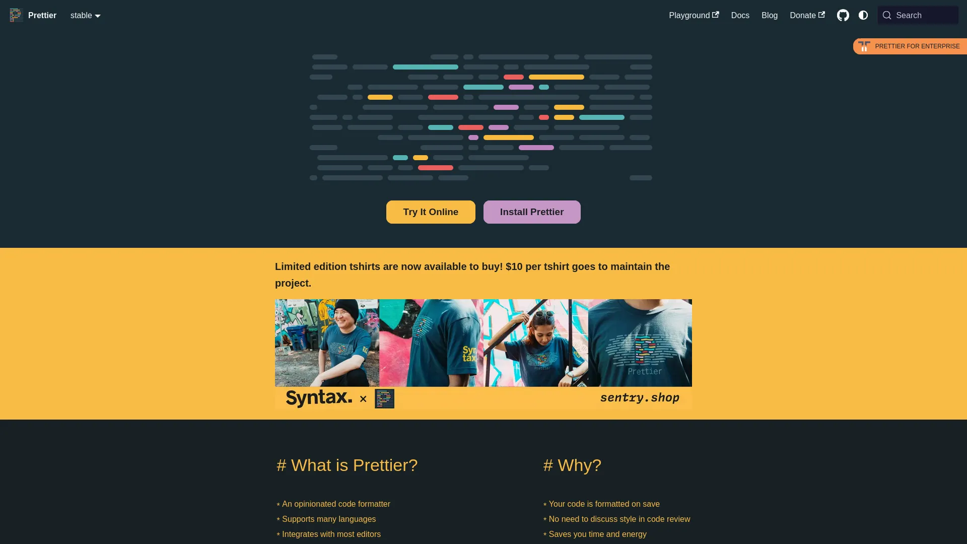 Prettier — preview screenshot