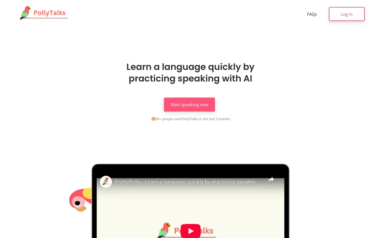 PollyTalks — preview screenshot