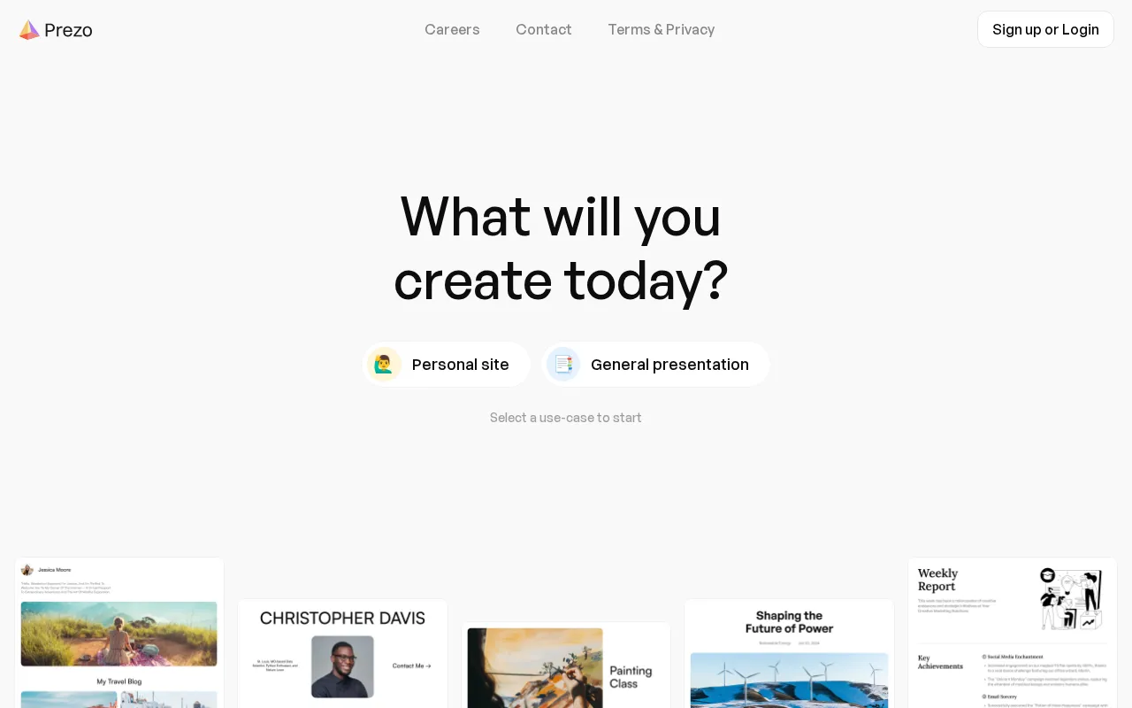 Prezo — preview screenshot