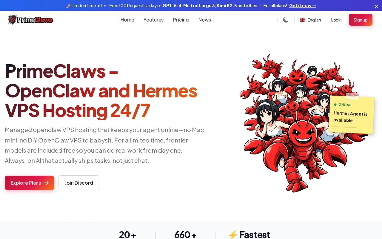 PrimeClaws — preview screenshot