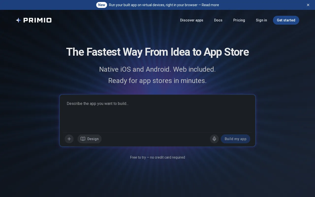 Primio — preview screenshot