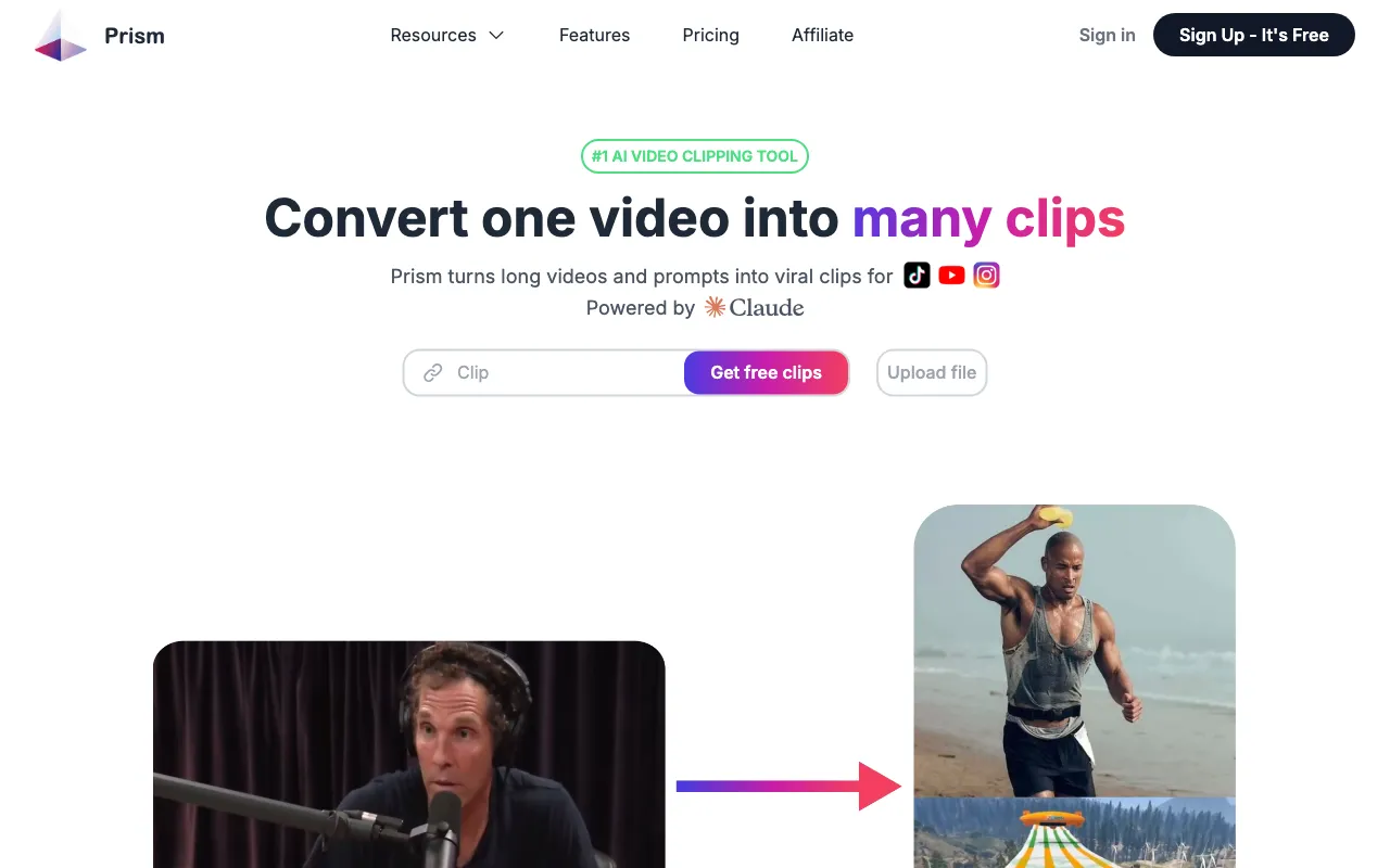 Prism Clips — pricing page