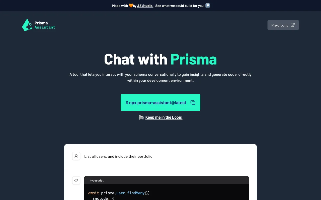 Prisma Assistant — preview screenshot