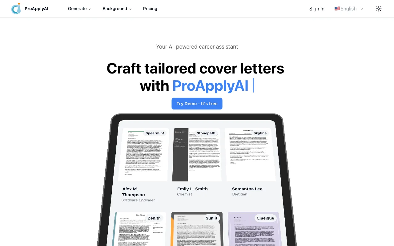 ProApply.AI — preview screenshot