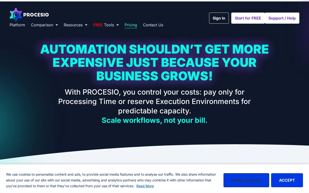 PROCESIO — pricing page