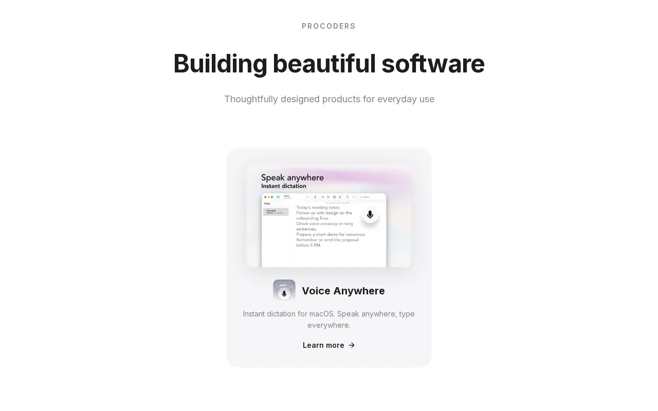 ProCoders — preview screenshot