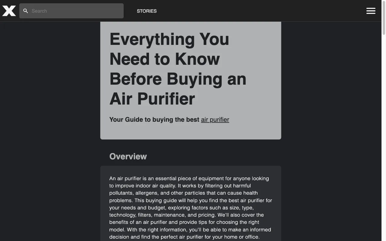 Product Buying Guides — pricing page
