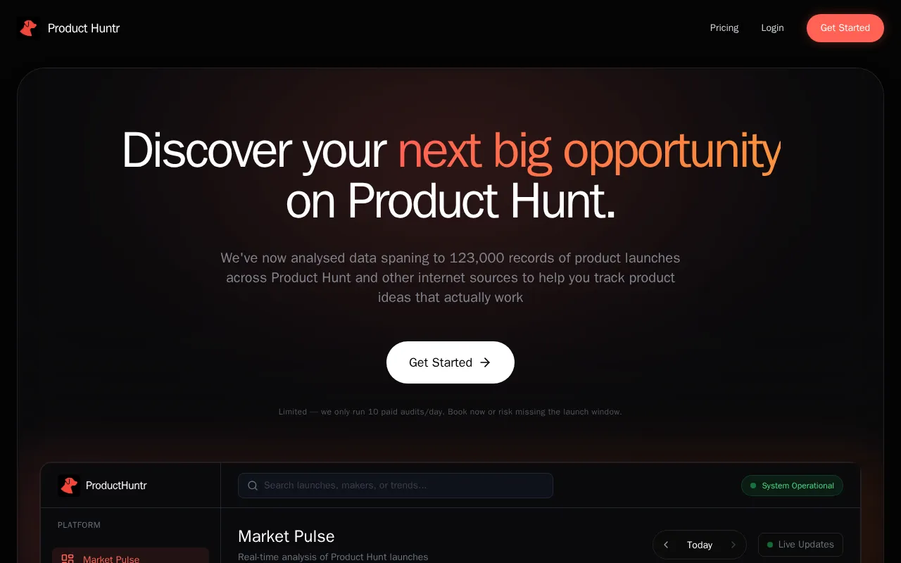 Product Huntr — preview screenshot