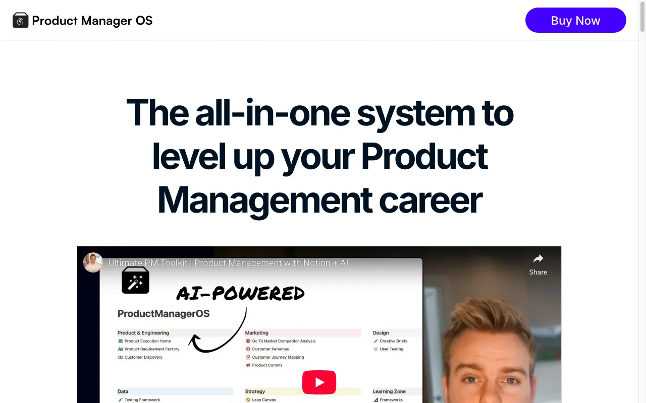 Product Manager OS — preview screenshot