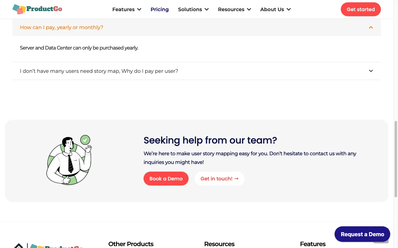 ProductGo — pricing page