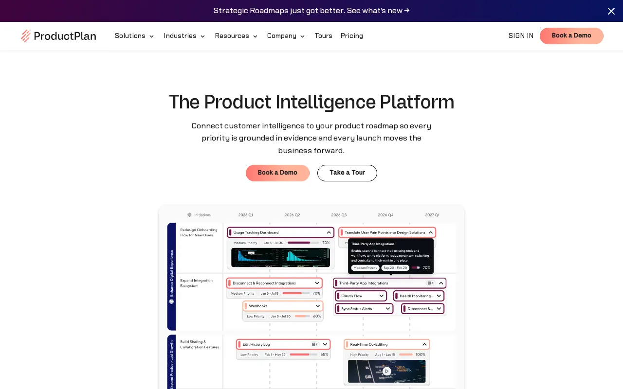 Productplan — preview screenshot