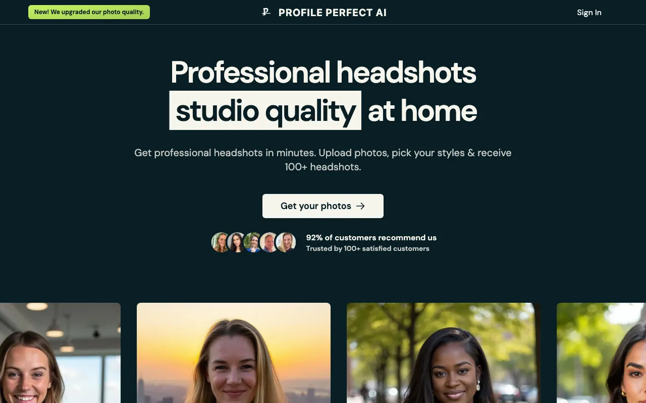 ProfilePerfectAI — preview screenshot