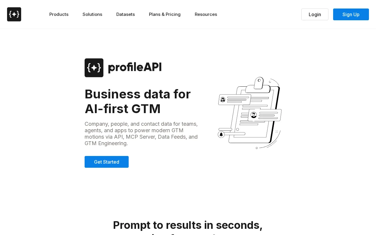 profileapi.com — preview screenshot