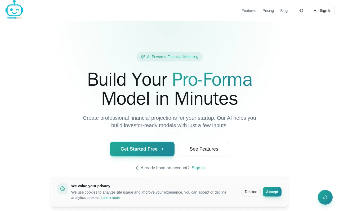 ProFormaGen — preview screenshot