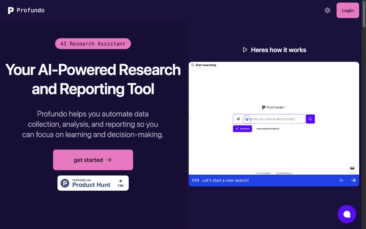 Profundo — preview screenshot