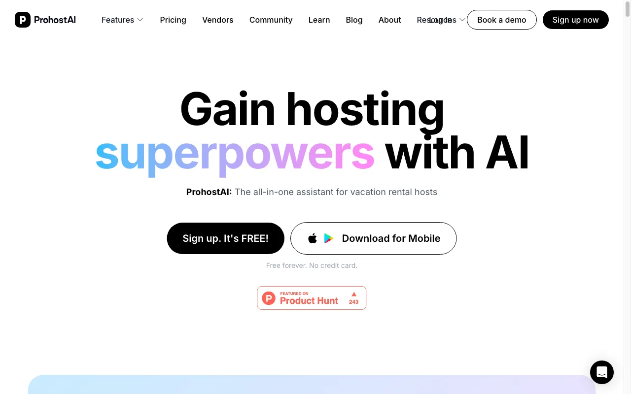 ProhostAI — preview screenshot