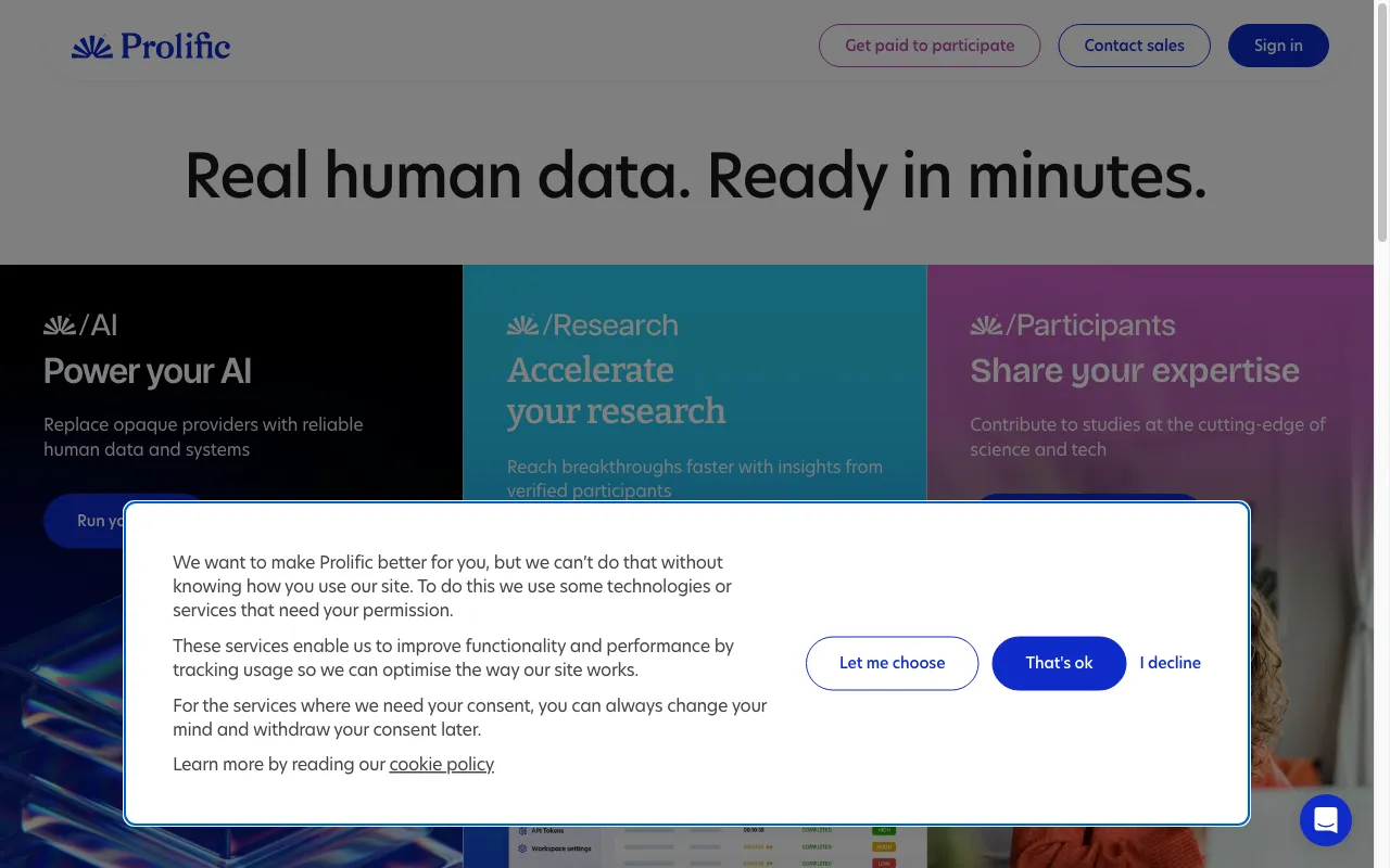 prolific.com — preview screenshot