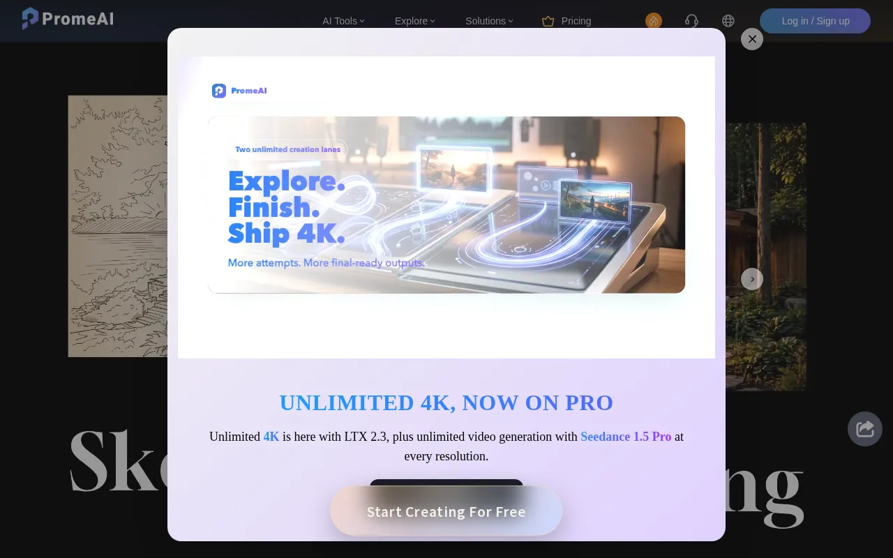 PromeAI — preview screenshot