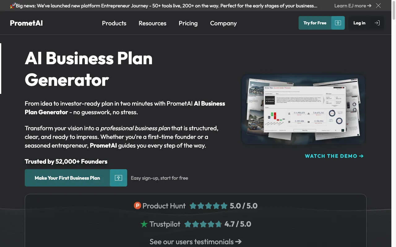 PrometAI — preview screenshot