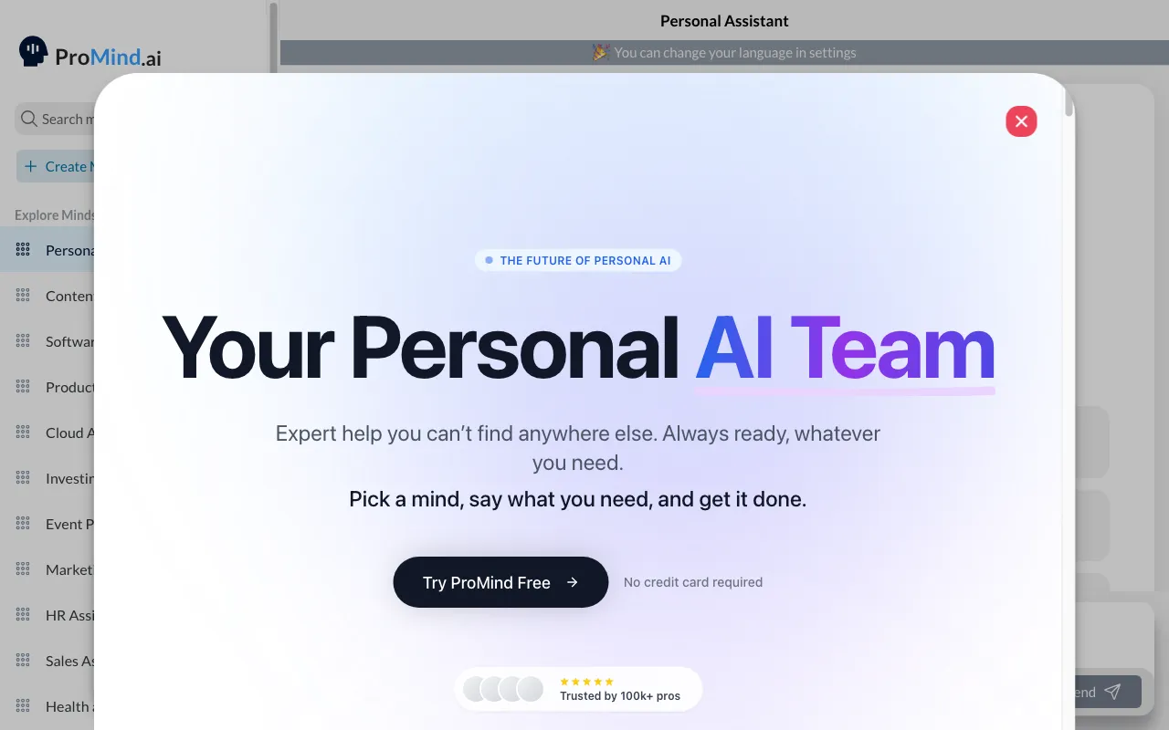 ProMind.ai — preview screenshot