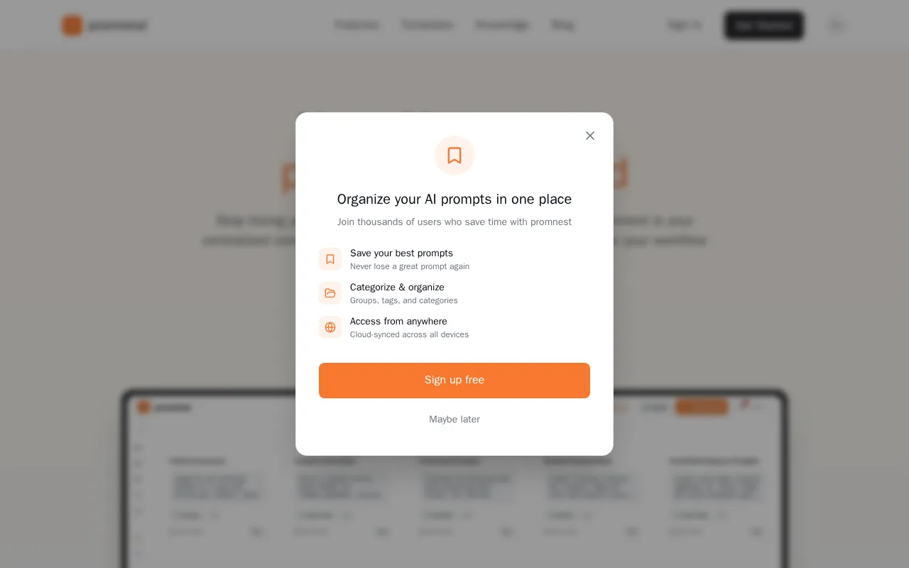 PromNest — preview screenshot