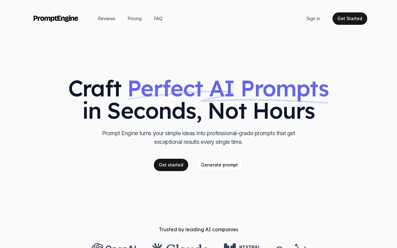 Prompt Engine — preview screenshot