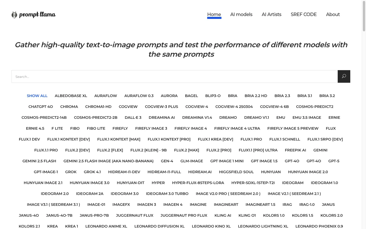 Prompt Llama — preview screenshot