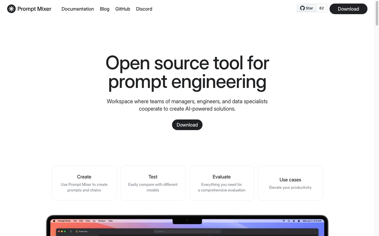 Prompt Mixer — preview screenshot