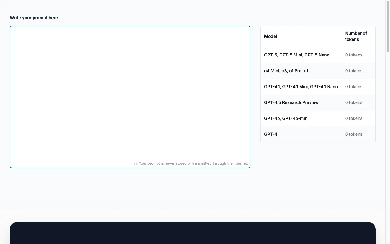 Prompt Token Counter — preview screenshot