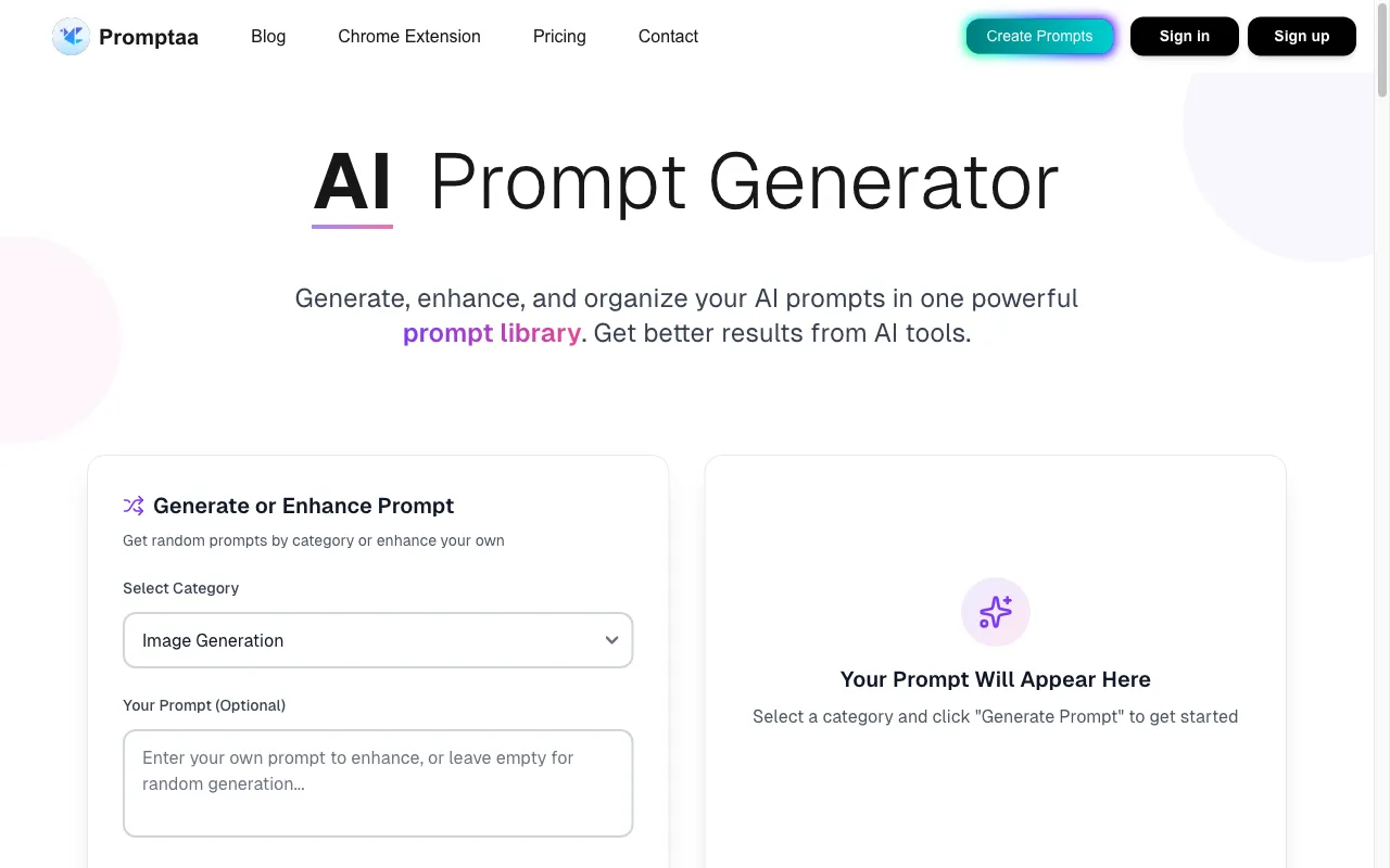 Promptaa — preview screenshot
