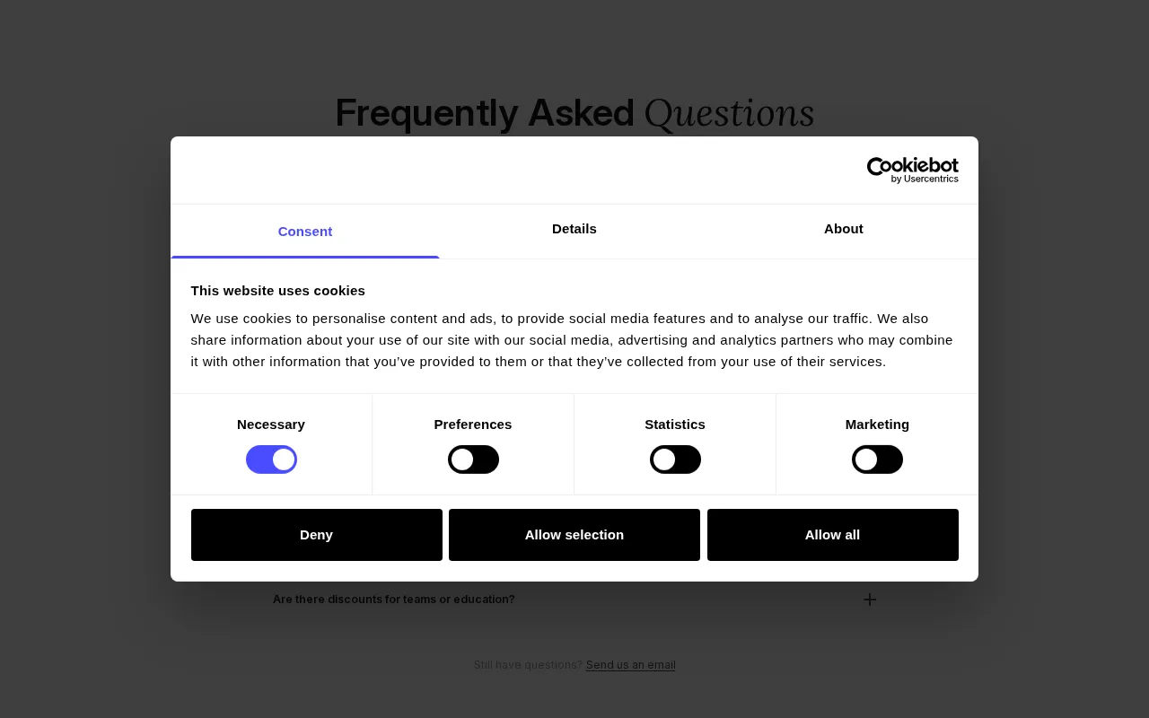 Promptacore — pricing page