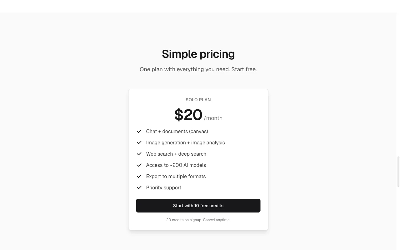 Promptify.pro — pricing page
