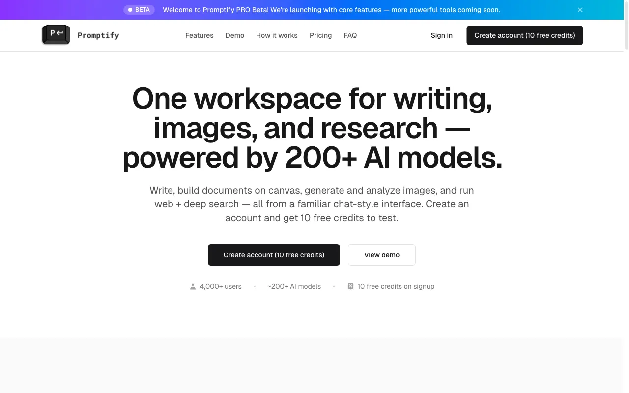 Promptify.pro — preview screenshot