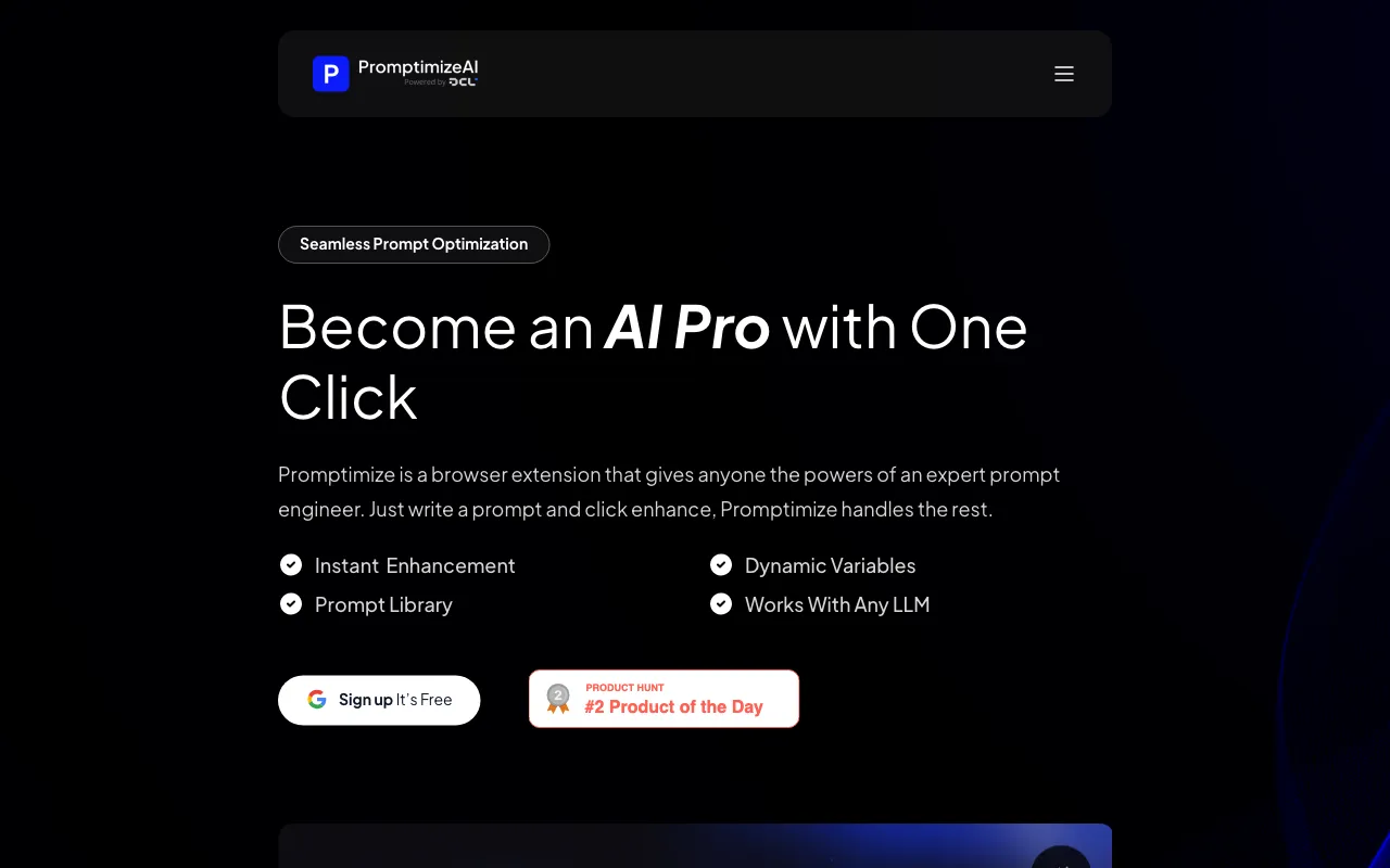 Promptimize — preview screenshot