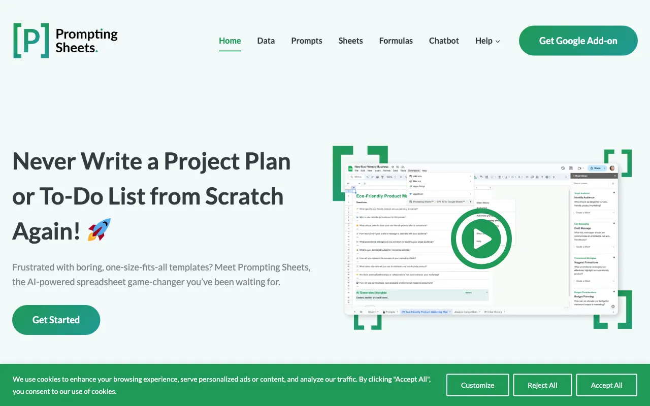 Prompting Sheets™ — preview screenshot