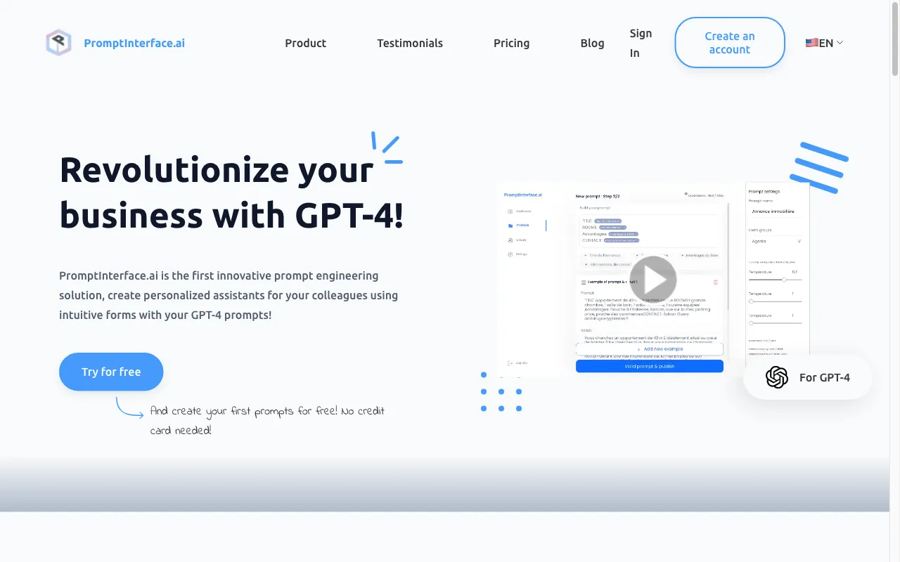 PromptInterface.ai — preview screenshot