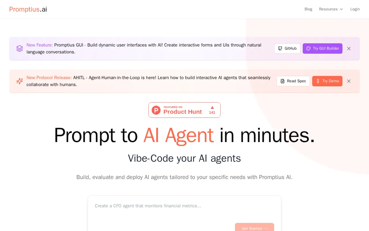 Promptius AI — preview screenshot