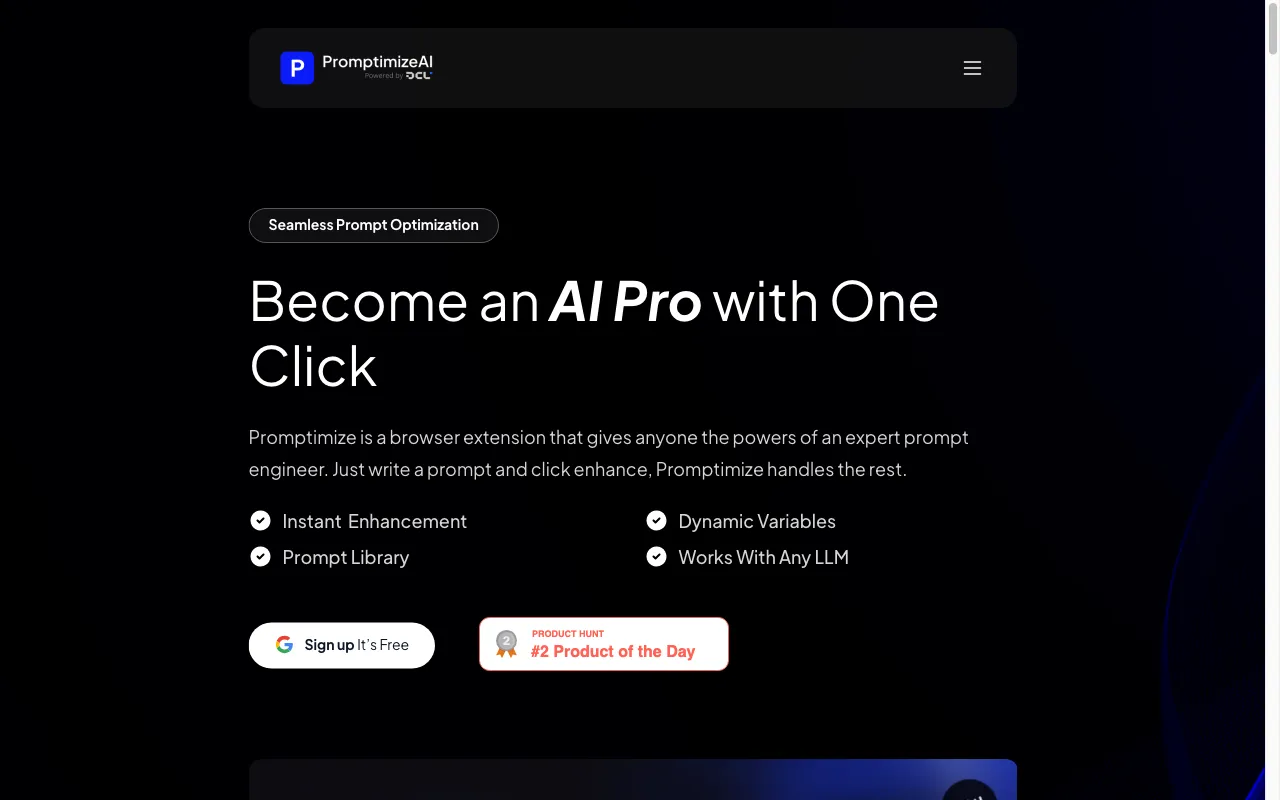Promptimize — preview screenshot