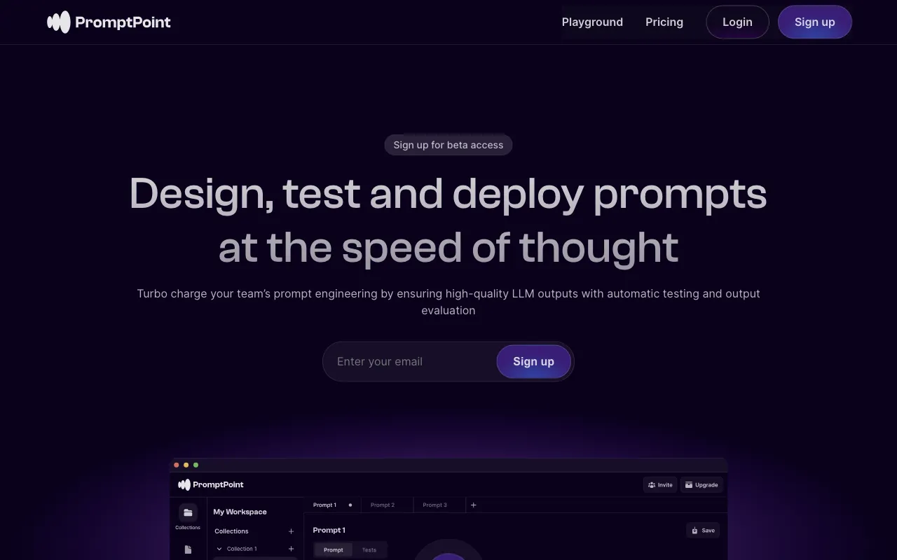 PromptPoint — preview screenshot