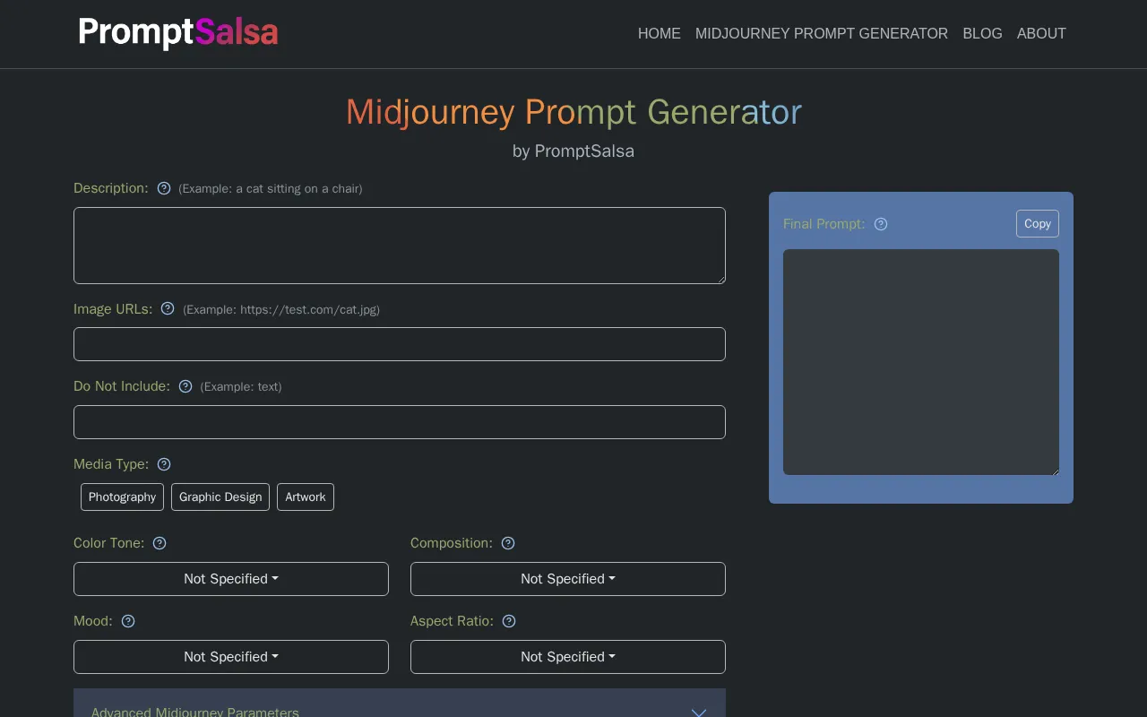 Promptsalsa — preview screenshot