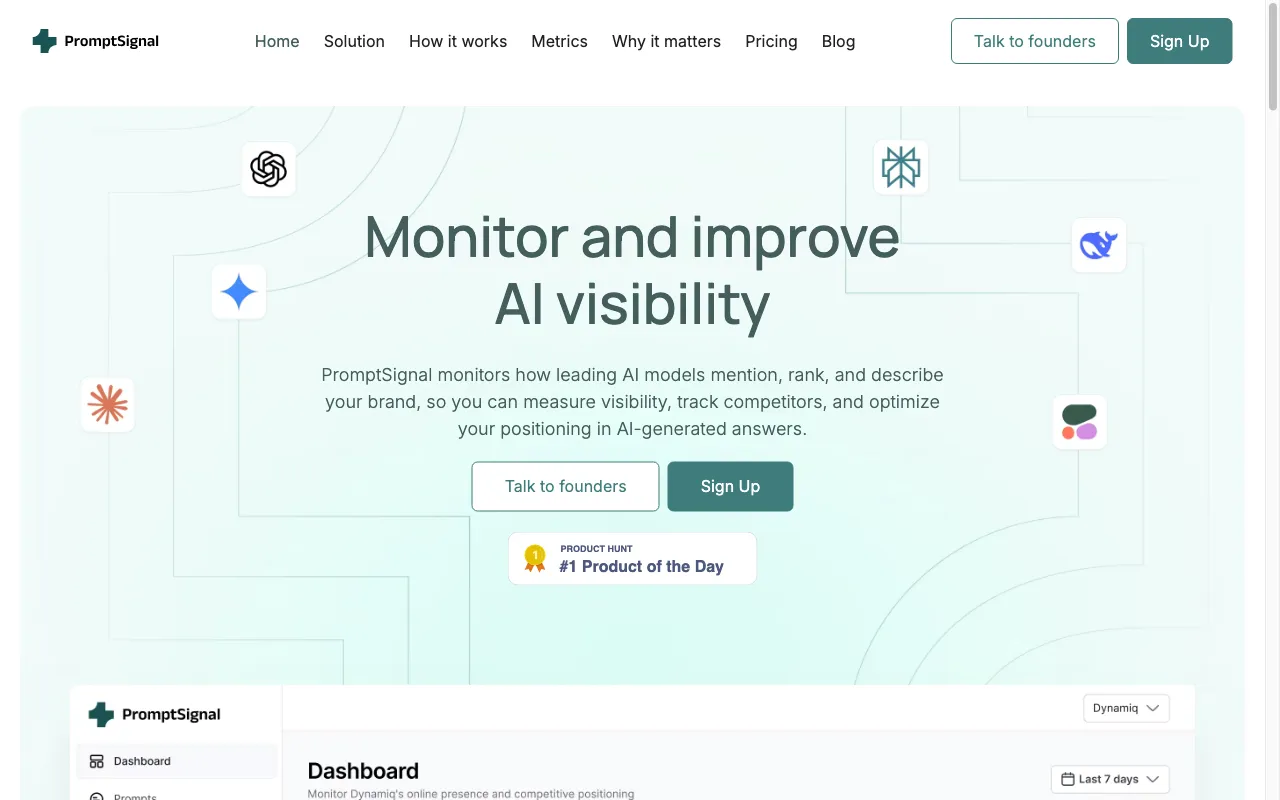 PromptSignal — preview screenshot