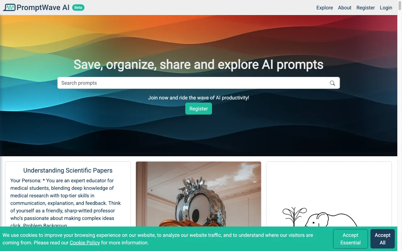 PromptWave AI — preview screenshot