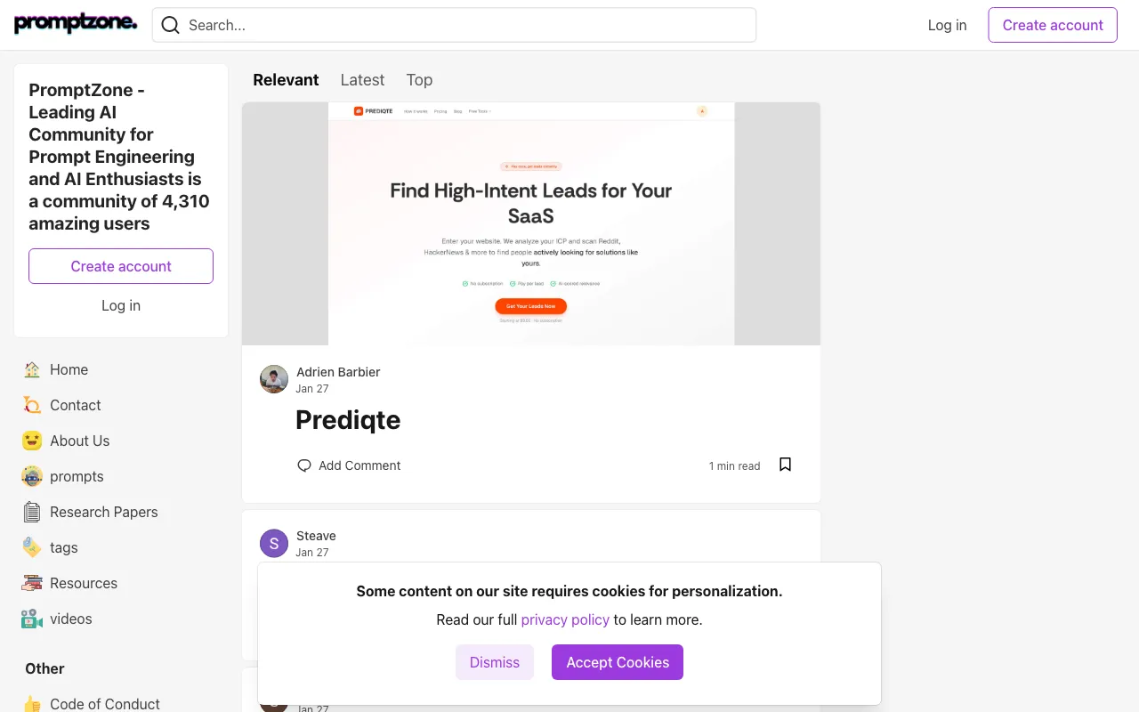 Promptzone — preview screenshot