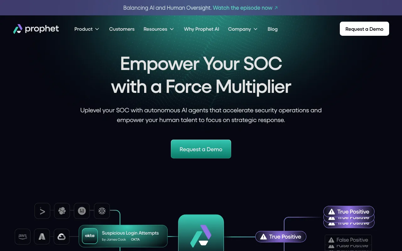 Prophet Security — preview screenshot