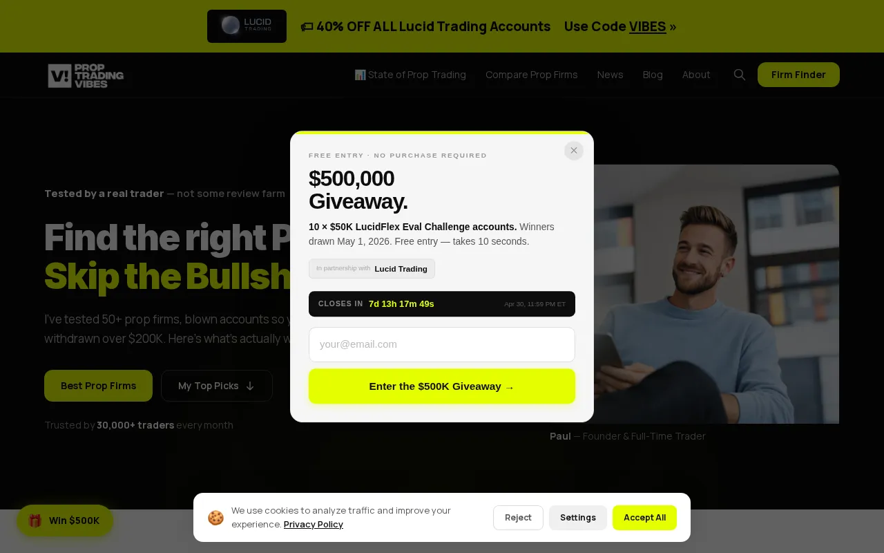 Proptradingvibes — preview screenshot