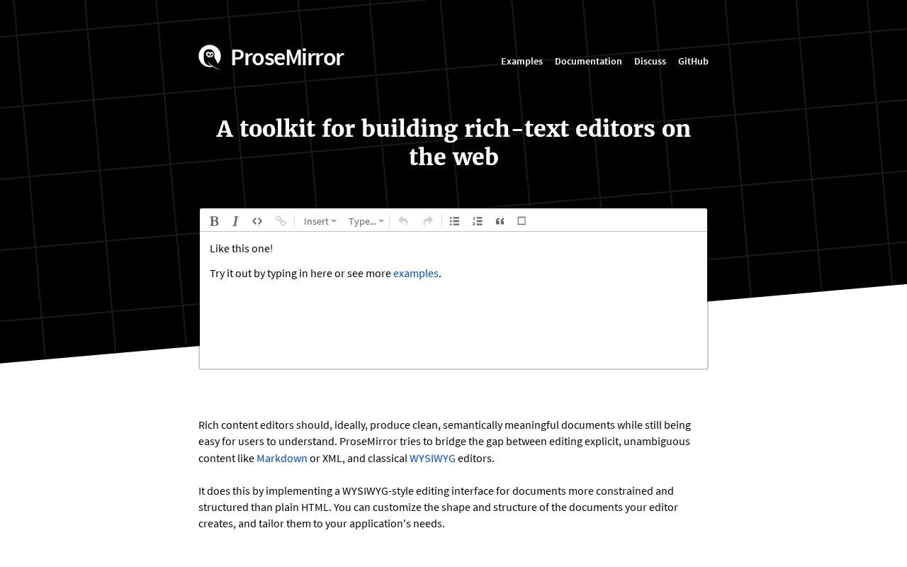 ProseMirror — preview screenshot