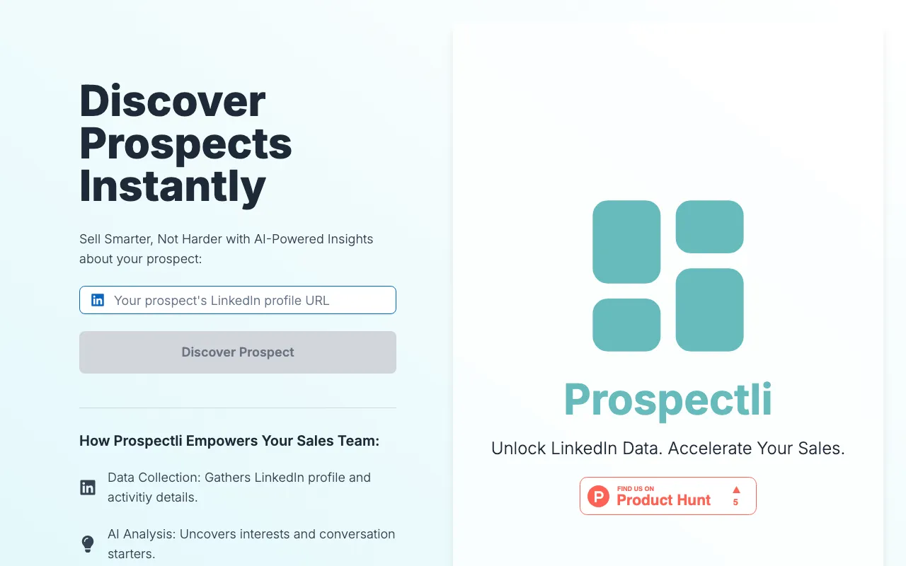 Prospectli — preview screenshot