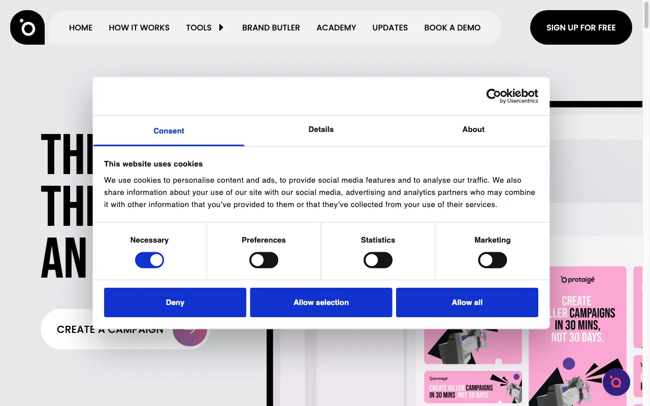 Protaigé — preview screenshot