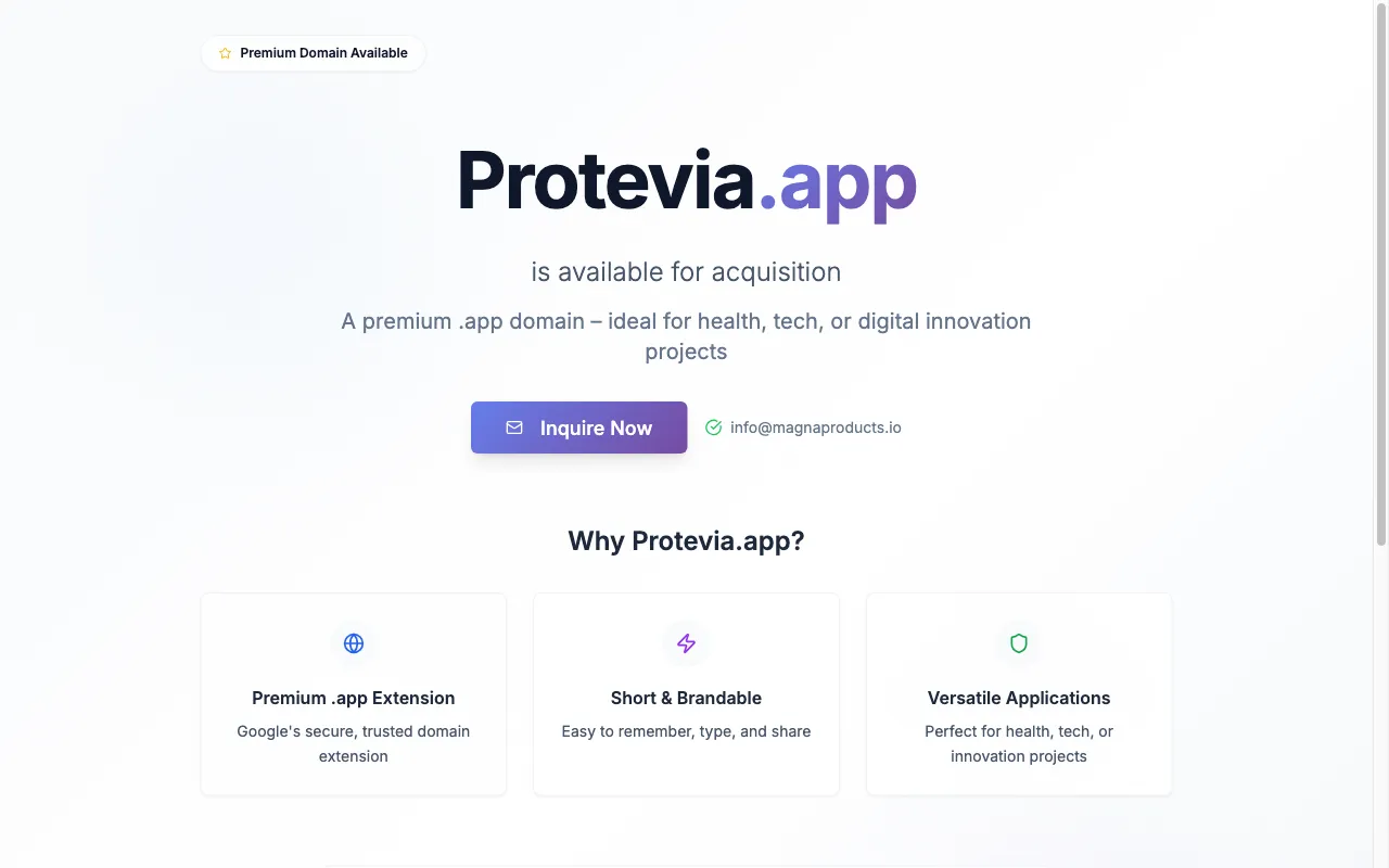 Protevia — preview screenshot