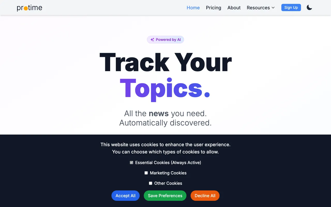 Protime — preview screenshot